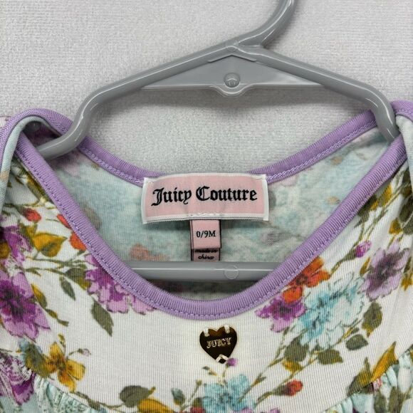 3/$20🌴 Juicy Couture Baby 0-9 Months Sleep Sack Dress Newborn Going Home Floral - Picture 3 of 5